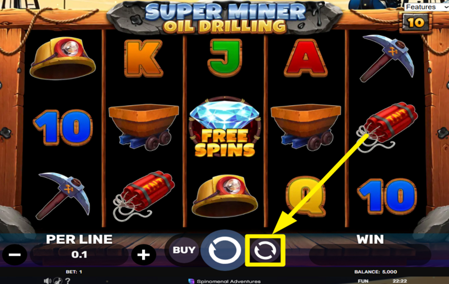 Super Miner Oil Drilling CHOISISSEZ LES TOURS AUTOMATIQUES.