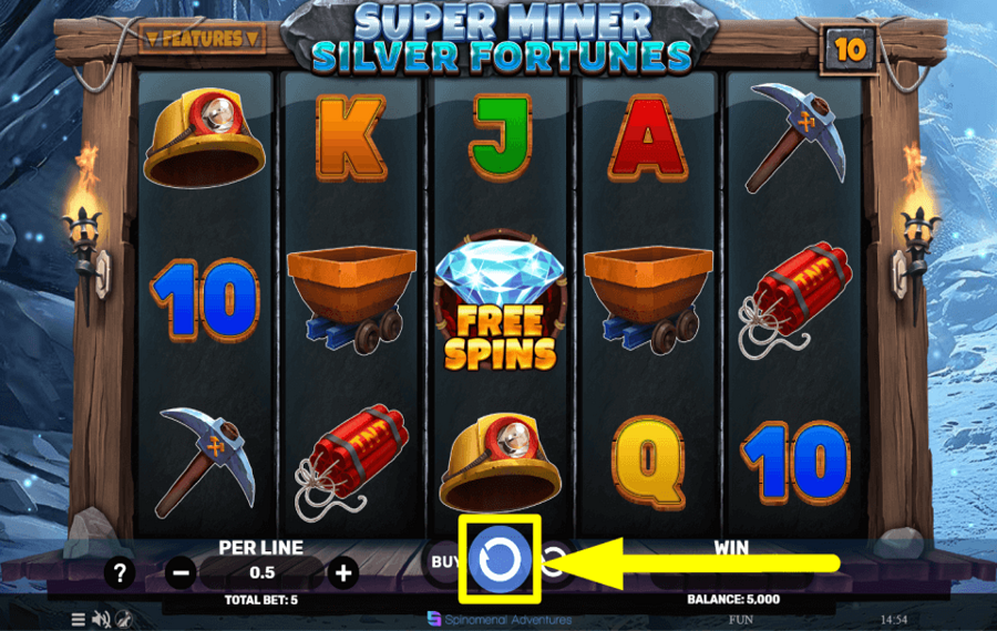 Super Miner Silver Fortunes FAITES UN TOUR.