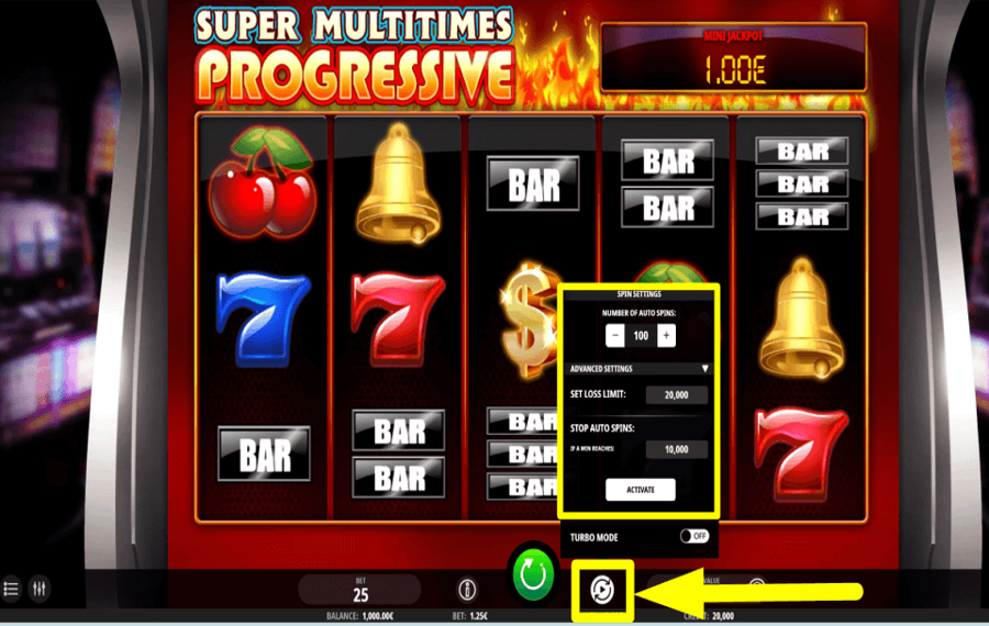 Super Multitimes Progressive CONTINUA AUTOMATICAMENTE.