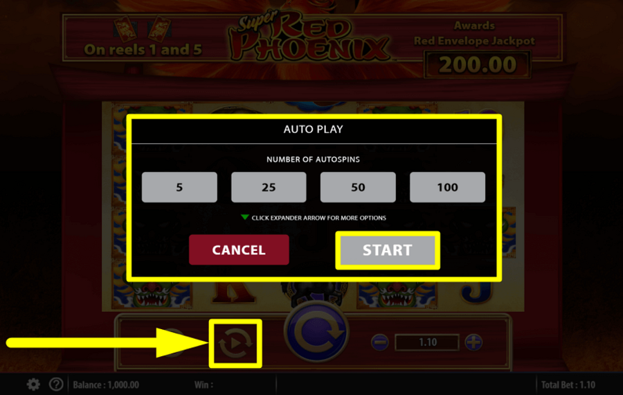 Super Red Phoenix CONTINUA CON I GIRI AUTOMATICI.