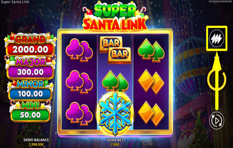 Super Santa Link ENABLE TURBO MODE.