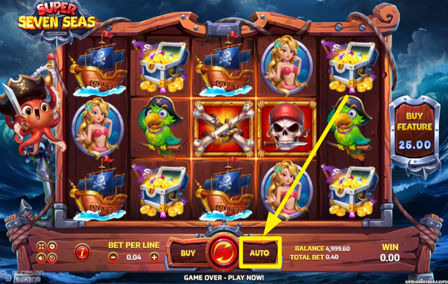 Super Seven Seas TRIGGER AUTOMATIC PLAY.