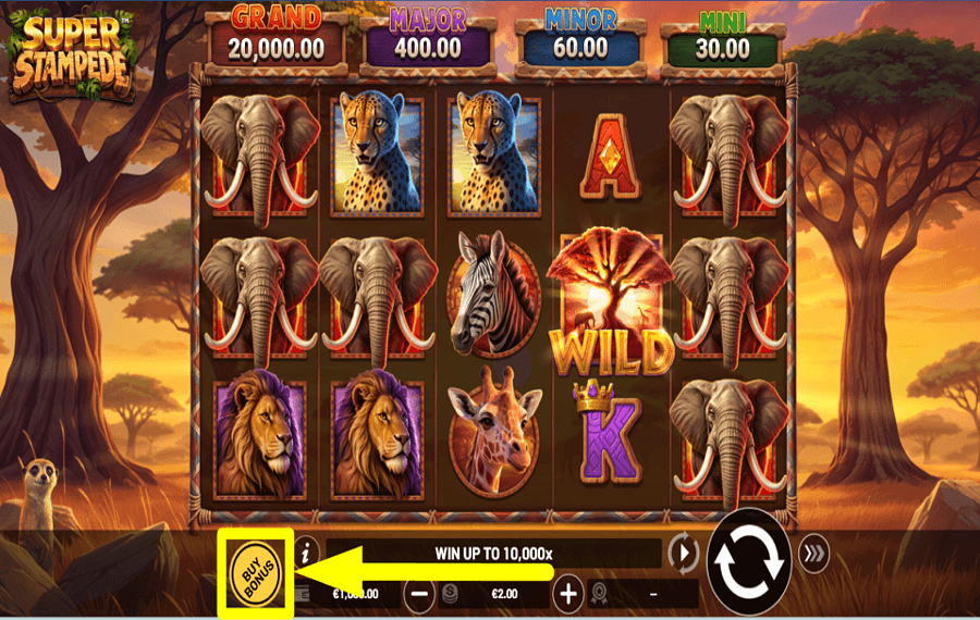 Super Stampede SICHERN SIE SICH DEN BONUS.