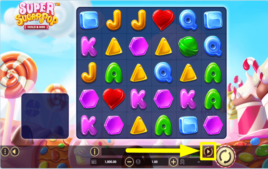 Super Sugar Pop Hold and Win AUTOMATISCH FORTSETZEN.