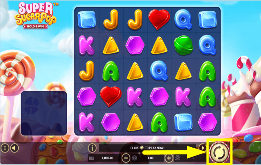 Super Sugar Pop Hold and Win Klicken Sie auf „Dream“, um zu gewinnen.