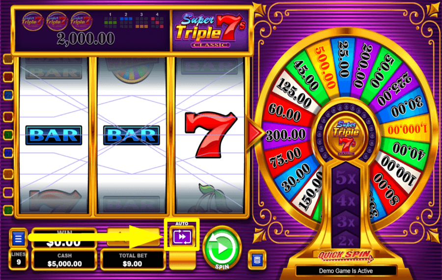 Super Triple 7s Classic EXPLORE THE AUTOPLAY FEATURE.