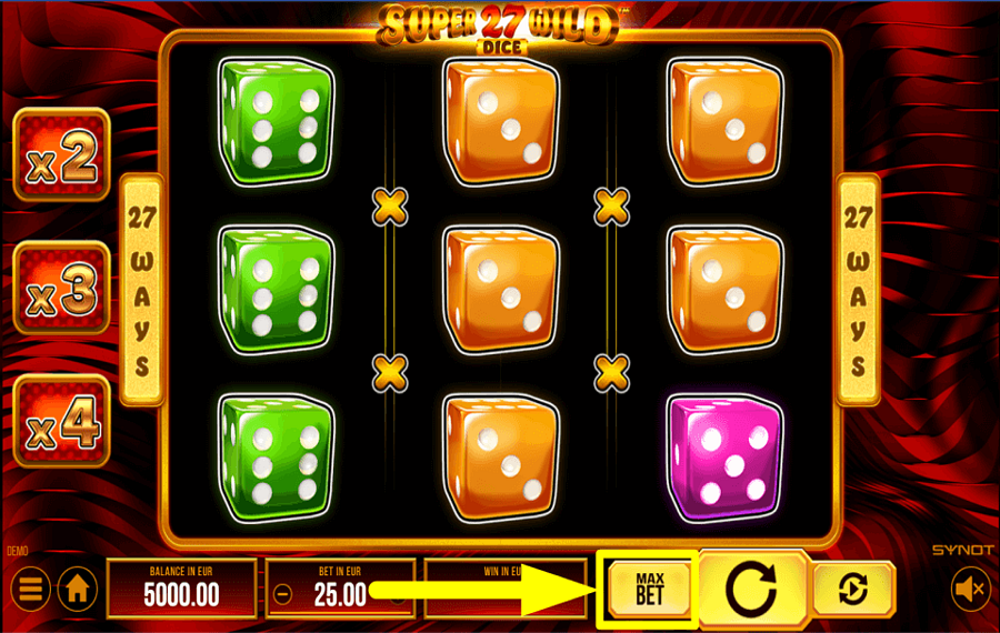 Super Wild 27 Dice MAXIMIEREN SIE DEN EINSATZ.