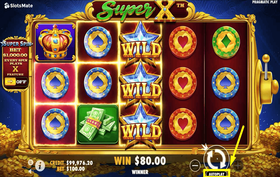 Super X Using the optional “Autoplay” feature.