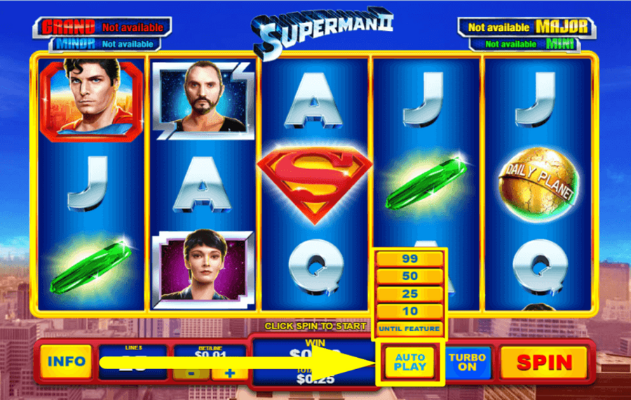 Superman II UTILISEZ LA FONCTION « LECTURE AUTOMATIQUE ».