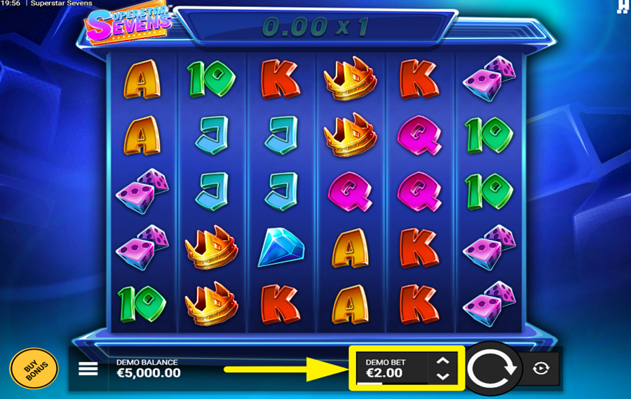 Superstar Sevens DECIDE EL TOTAL DE LA APUESTA.