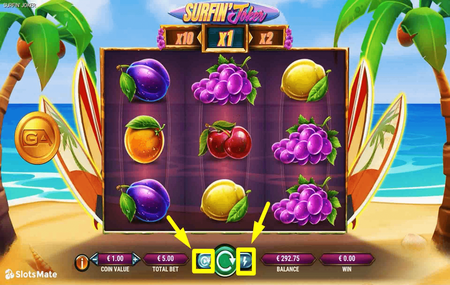 Surfin Joker Использование дополнительных функций «Автозапуск» и «Турбо».