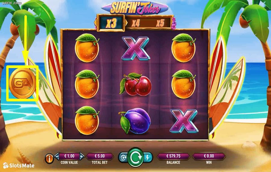 Surfin Joker Использование дополнительной функции «Бонусная покупка».