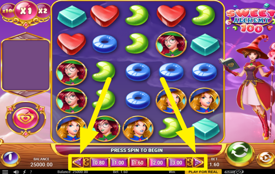 Sweet Alchemy 100 DÉTERMINEZ VOTRE PARI.