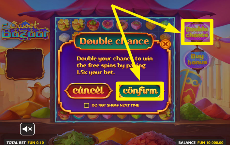 Sweet Bazaar AUGMENTEZ VOTRE PARI.