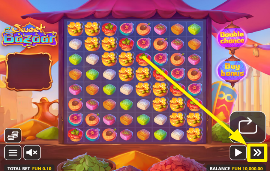 Sweet Bazaar CHANGER LA VITESSE.