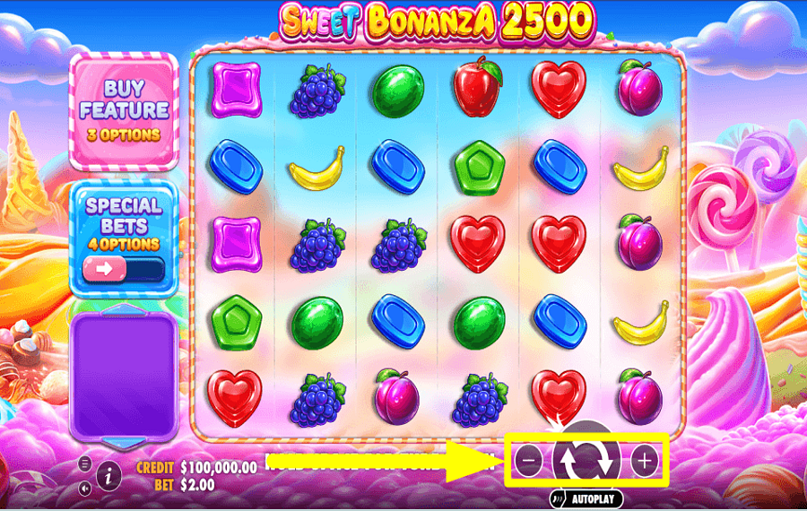 Sweet Bonanza 2500 DETERMINE THE WAGER.