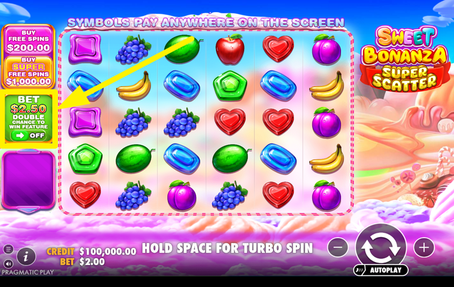 Sweet Bonanza Super Scatter BOOST YOUR BET.
