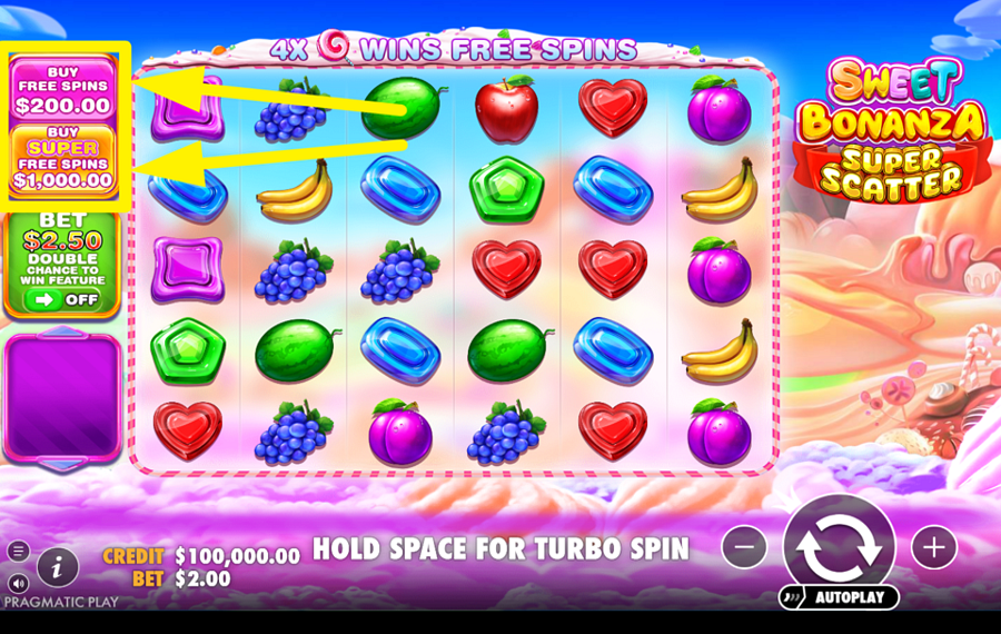 Sweet Bonanza Super Scatter FREE SPINS, MORE WINS?