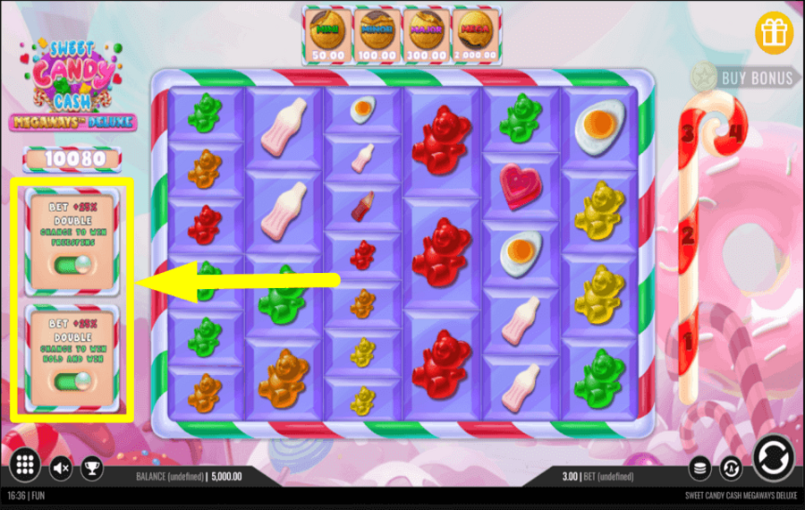 Sweet Candy Cash Megaways Deluxe CAST ANTE BETS.