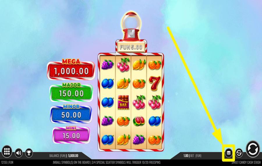 Sweet Candy Cash Stash ОПРЕДЕЛИТЕ СВОЮ СТАВКУ.