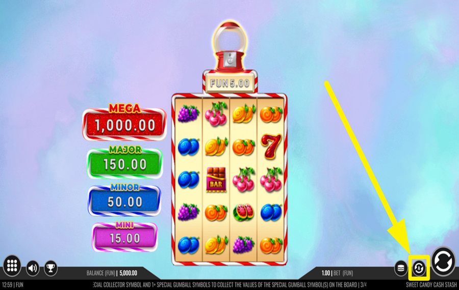 Sweet Candy Cash Stash ЗАПУСТИТЬ АВТОМАТИЧЕСКОЕ ВОСПРОИЗВЕДЕНИЕ.