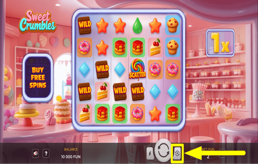 Sweet Crumbles AUTOMATISCH FORTSETZEN.