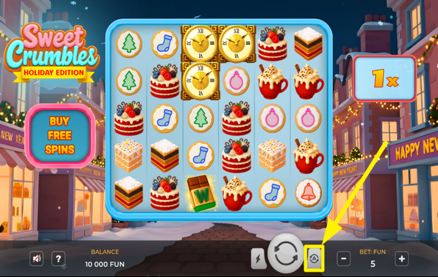 Sweet Crumbles Holiday Edition ELIGE GIROS AUTOMÁTICOS.