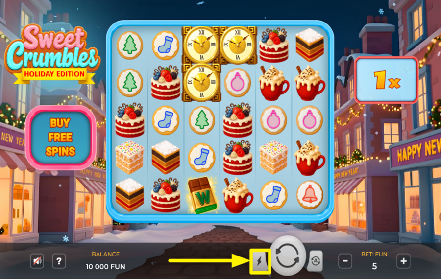 Sweet Crumbles Holiday Edition CAMBIAR LA VELOCIDAD.