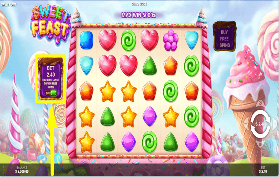 Sweet Feast ERWÄGEN SIE ZUSÄTZLICHE EINSÄTZE.