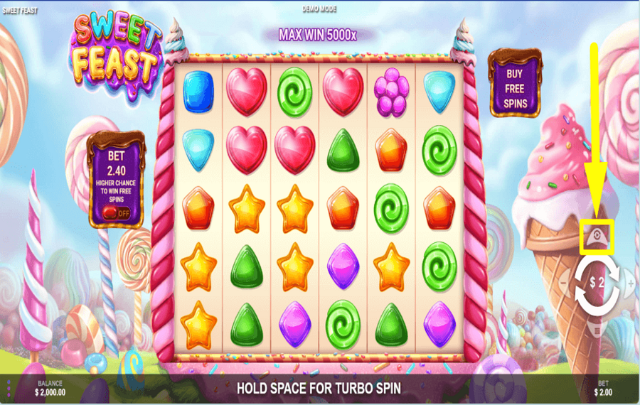 Sweet Feast AUTOMATISCHE WIEDERGABE AUSWÄHLEN.