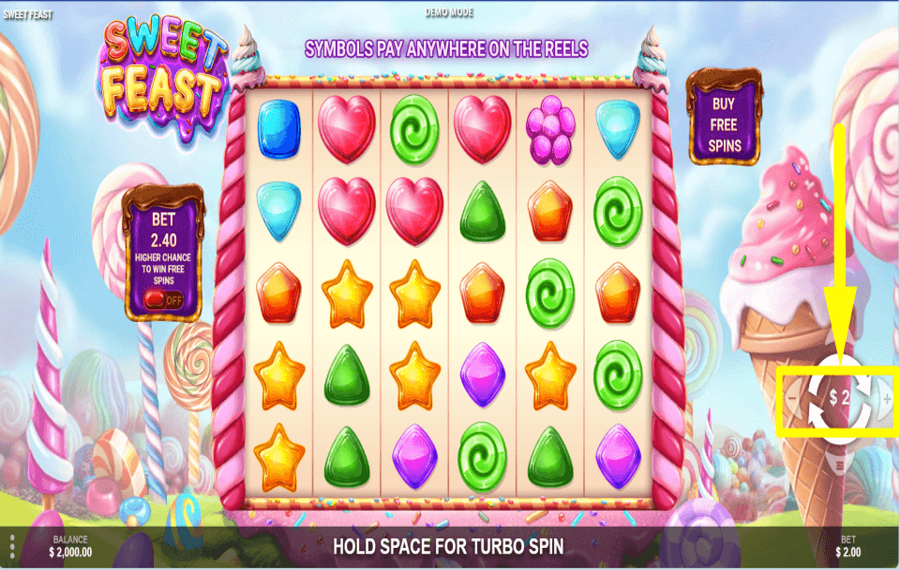 Sweet Feast Platzieren Sie Ihre Wette.