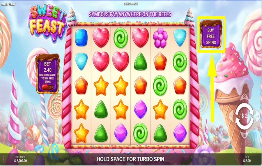 Sweet Feast SICHERN SIE SICH DEN BONUS.