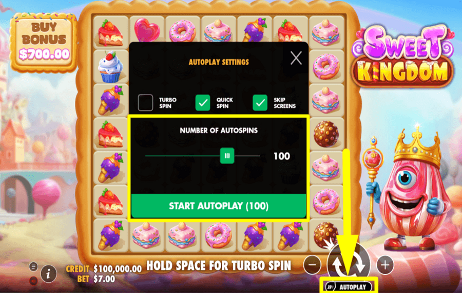 Sweet Kingdom ACTIVER LA LECTURE AUTOMATIQUE.