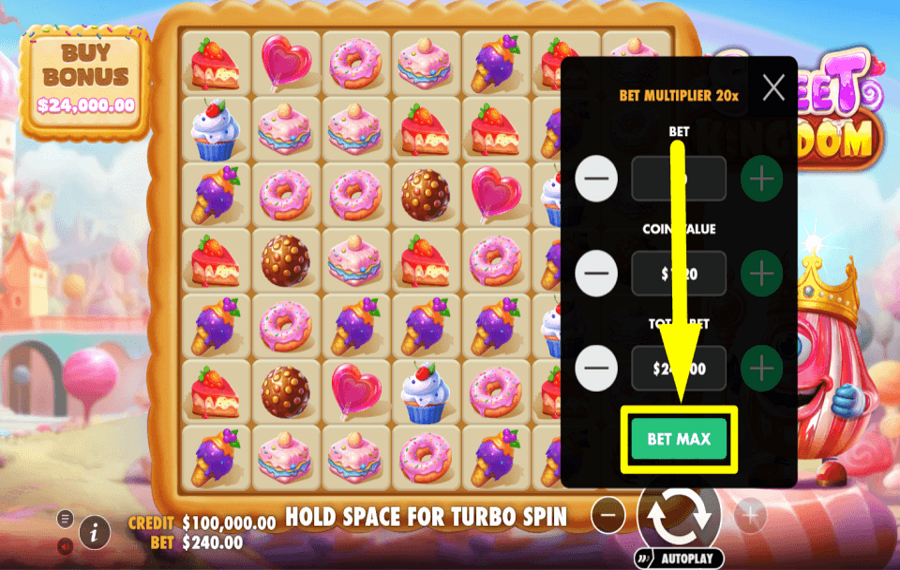 Sweet Kingdom APPLIQUEZ DES ENJEUX ÉLEVÉS.