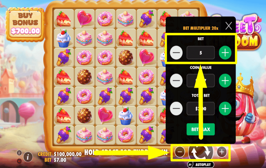 Sweet Kingdom ATTRIBUER LE PARI.