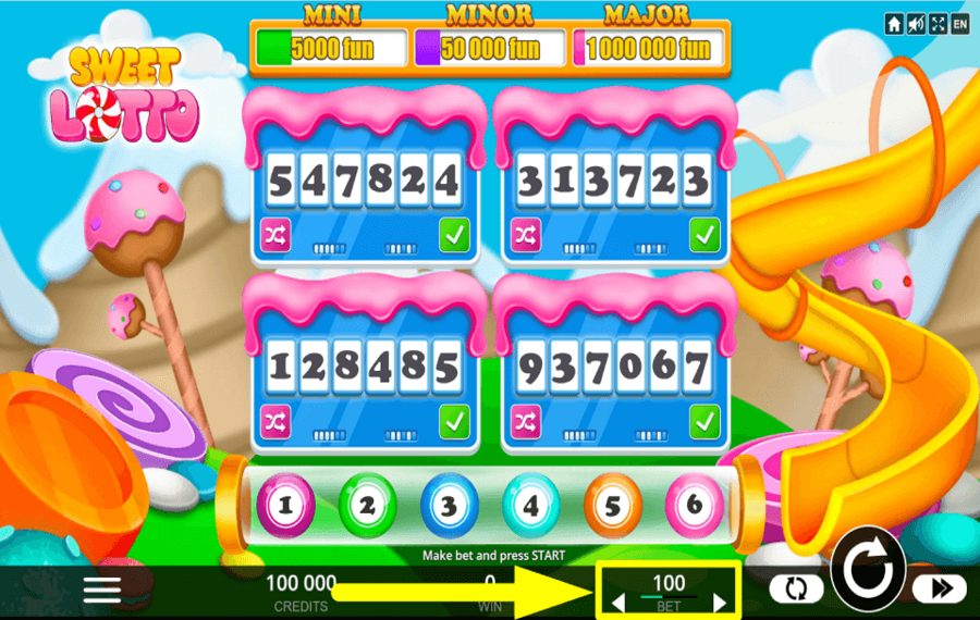 Sweet Lotto SCEGLI LA PUNTATA TOTALE.