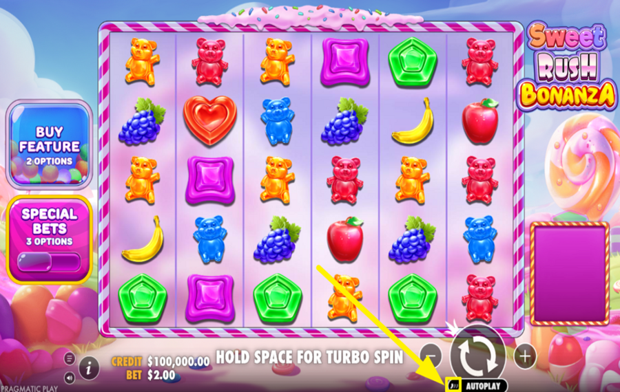 Sweet Rush Bonanza CHANGE THE SPEED.