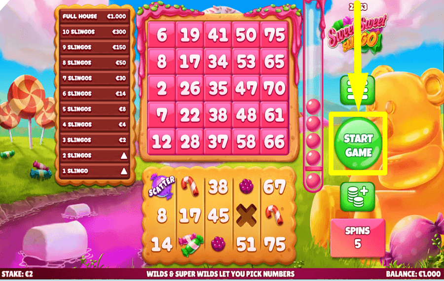 Sweet Sweet Slingo ATTEMPT TO WIN.