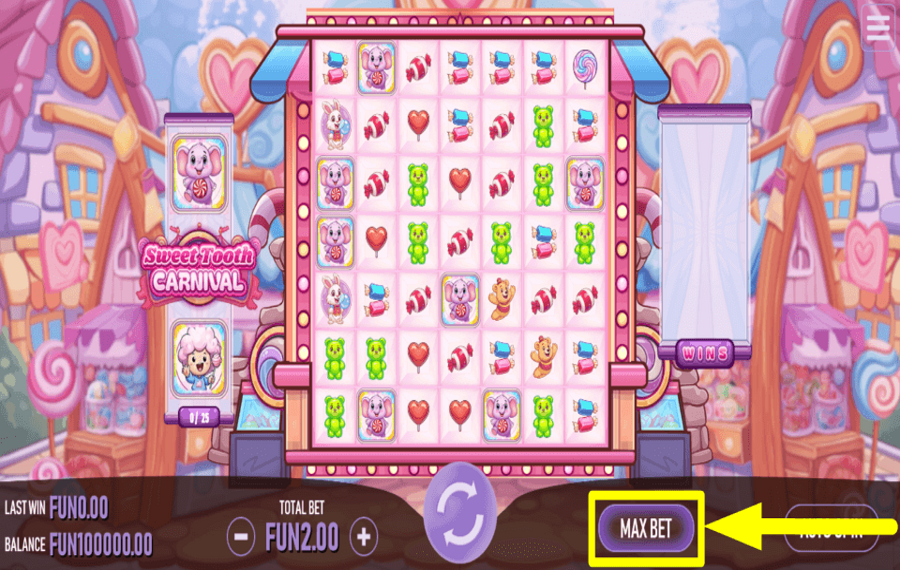 Sweet Tooth Carnival CHOOSE HIGH STAKES.