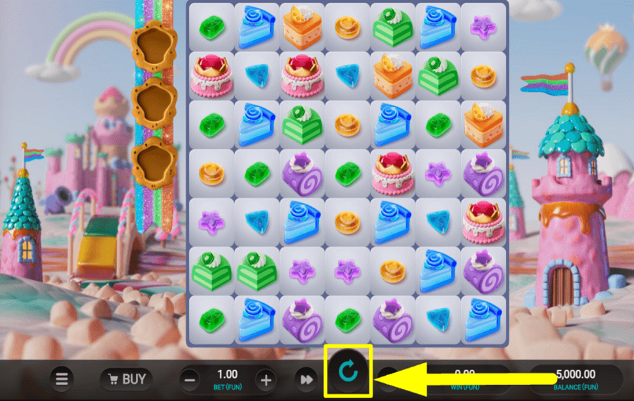 Sweetopia Royale PRESS SPIN TO BEGIN.