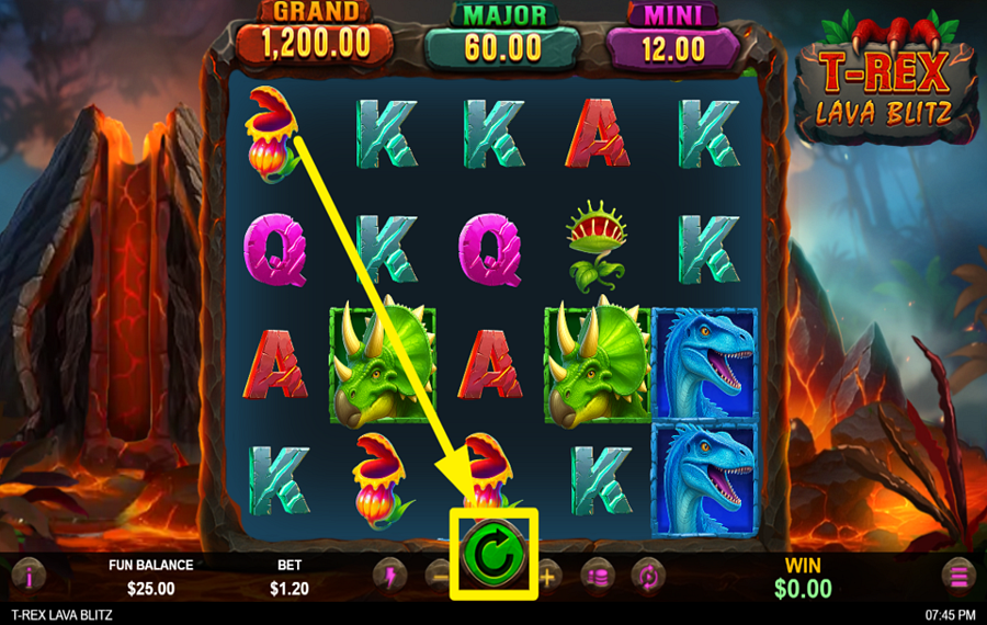 T Rex Lava Blitz ENTER THE ACTION!