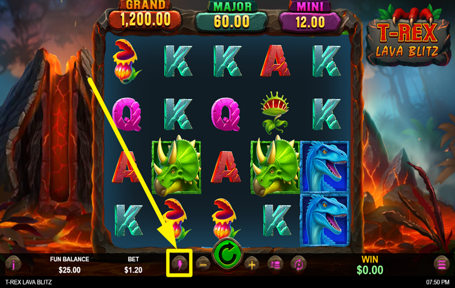 T Rex Lava Blitz QUICKEN THE GAME.