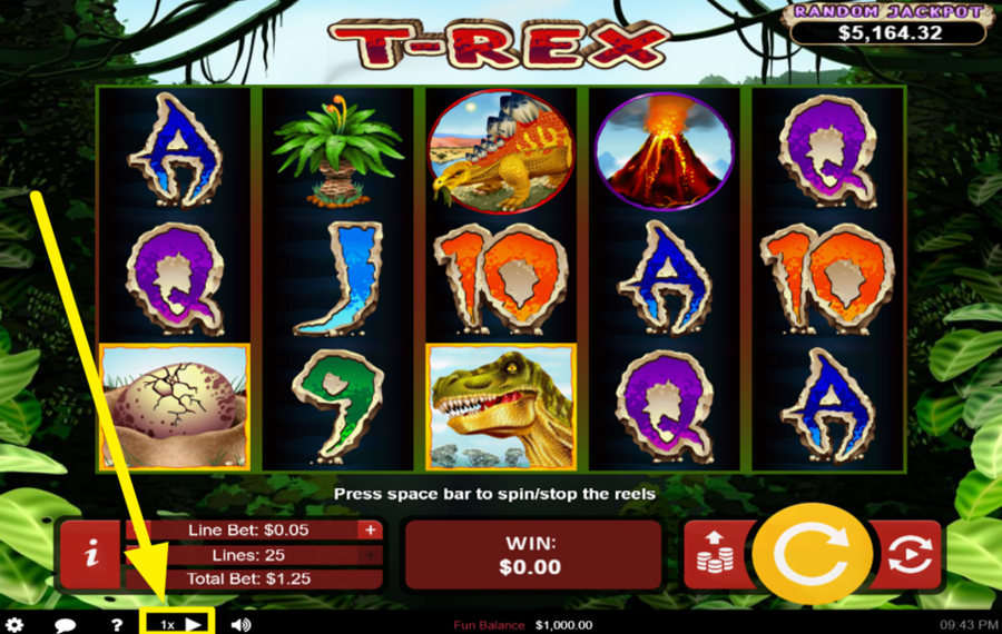 T Rex ACCÉLÉREZ LA VITESSE.