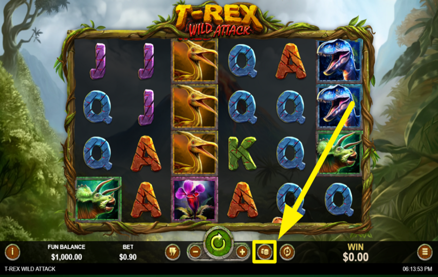 T Rex Wild Attack DEFINE THE GREATEST BET CAP.