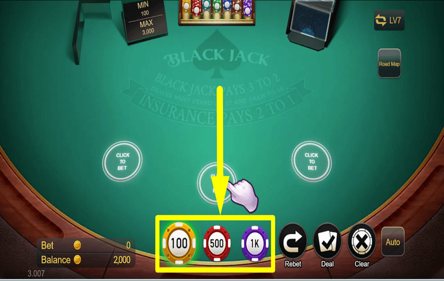 TaDa Gaming Blackjack ОПРЕДЕЛИТЕ СВОЮ СТАВКУ.