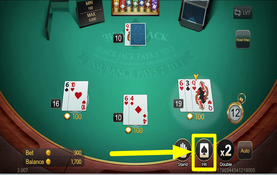 TaDa Gaming Blackjack ЗАБЕРИТЕ ЕЩЕ КАРТОЧЕК.