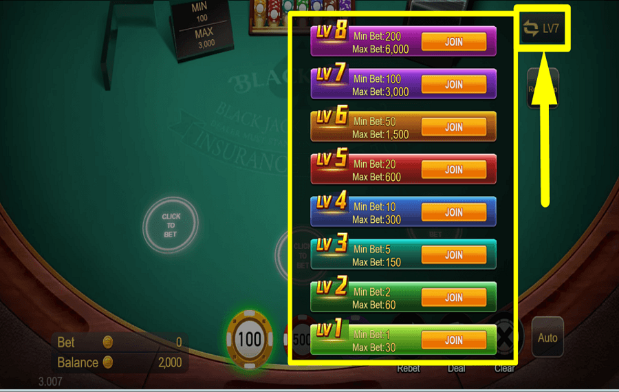 TaDa Gaming Blackjack ИЗМЕНИТЕ СЛОЖНОСТЬ.