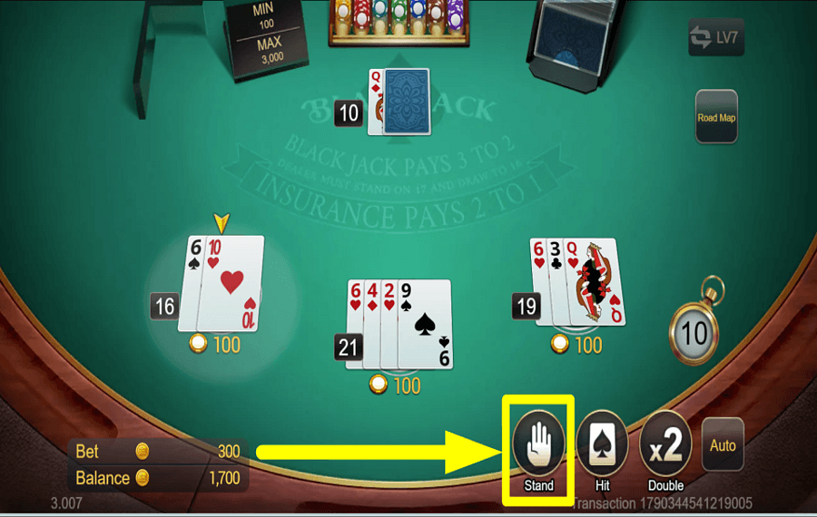 TaDa Gaming Blackjack СТОЙТЕ НА СВОЕЙ ПОЗИЦИИ.