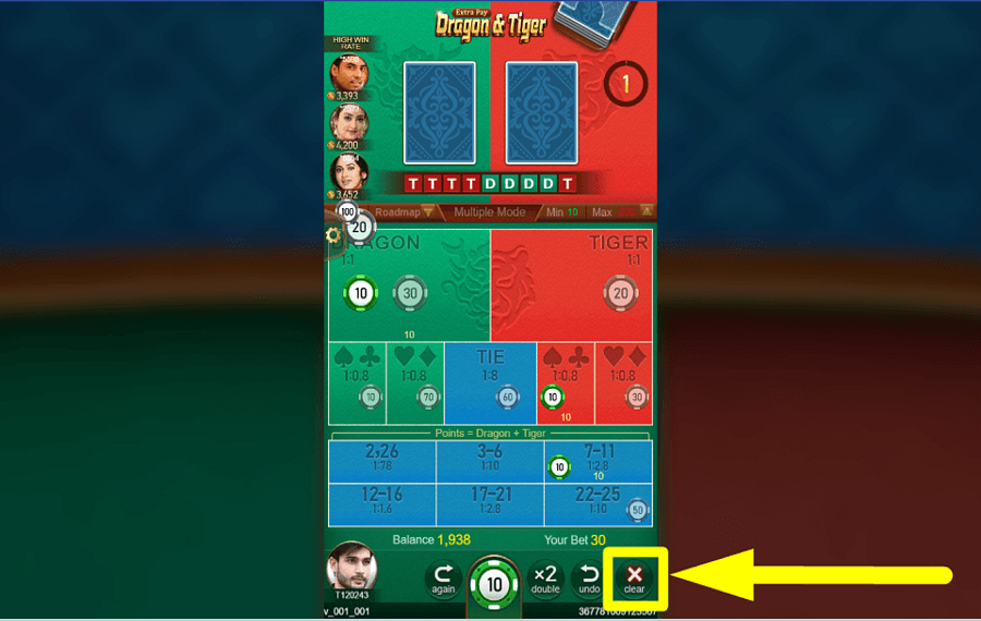 TaDa Gaming Dragon and Tiger CANCELA TU APUESTA.