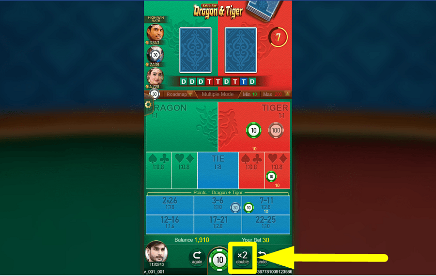 TaDa Gaming Dragon and Tiger AUMENTA TU APUESTA.